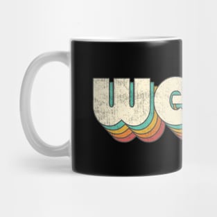 Vintage Ween Rainbow Letters Distressed Style Mug